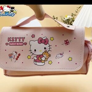 NWOT Sanrio Hello Kitty Large Capacity Pink Pencil Case or stationary bag